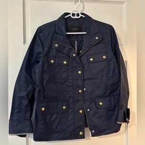 EUC JCREW jacket, navy, size medium